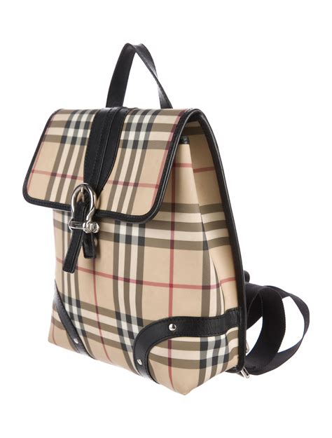 burberry backpack purse|burberry check and leather bag.